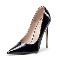 Elisabet Tang Women Pumps, Pointed Toe High Heel 4.7 inch/12cm Party Stiletto Heels Shoes Matte