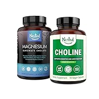 Choline Bitartrate & Magnesium Glycinate Chelate Stack | Relaxation, Sleep Support, Cognitive Performance (210 Count)