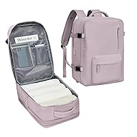VECAVE Carry On Backpack for Women,Large Travel Backpack Flight Approved,Waterproof 17 Inch Laptop Backpack Business Work Backpacks Men Mochila De Viaje Pink