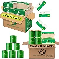 Bamboo Facial Tissues& Toilet Paper Mixed- Total 26 Packs 100% Tree Free Bamboo Facial Tissues（18packs）Plus Septic Safe Toilet Paper(8 Rolls) Organic, Chemical Free,FSC Certified