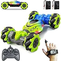 Gesture RC Cars 4WD Drift Stunt Remote Control Car Twist Offroad Craweler with Gravity Sensor Watch Light Music Kids Toys Gift Prensent for Boy Girl Birthday Chirstams Party Xmas