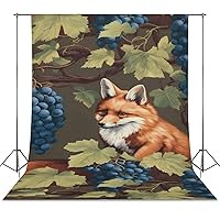 Fox Grape Backdrop Background for Photography Photo Backdrop Curtain Screen for Photoshoot Portraits Party Studio