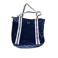 Victoria's Secret Ribbed Soft Velour Tote Bag Color Blue New