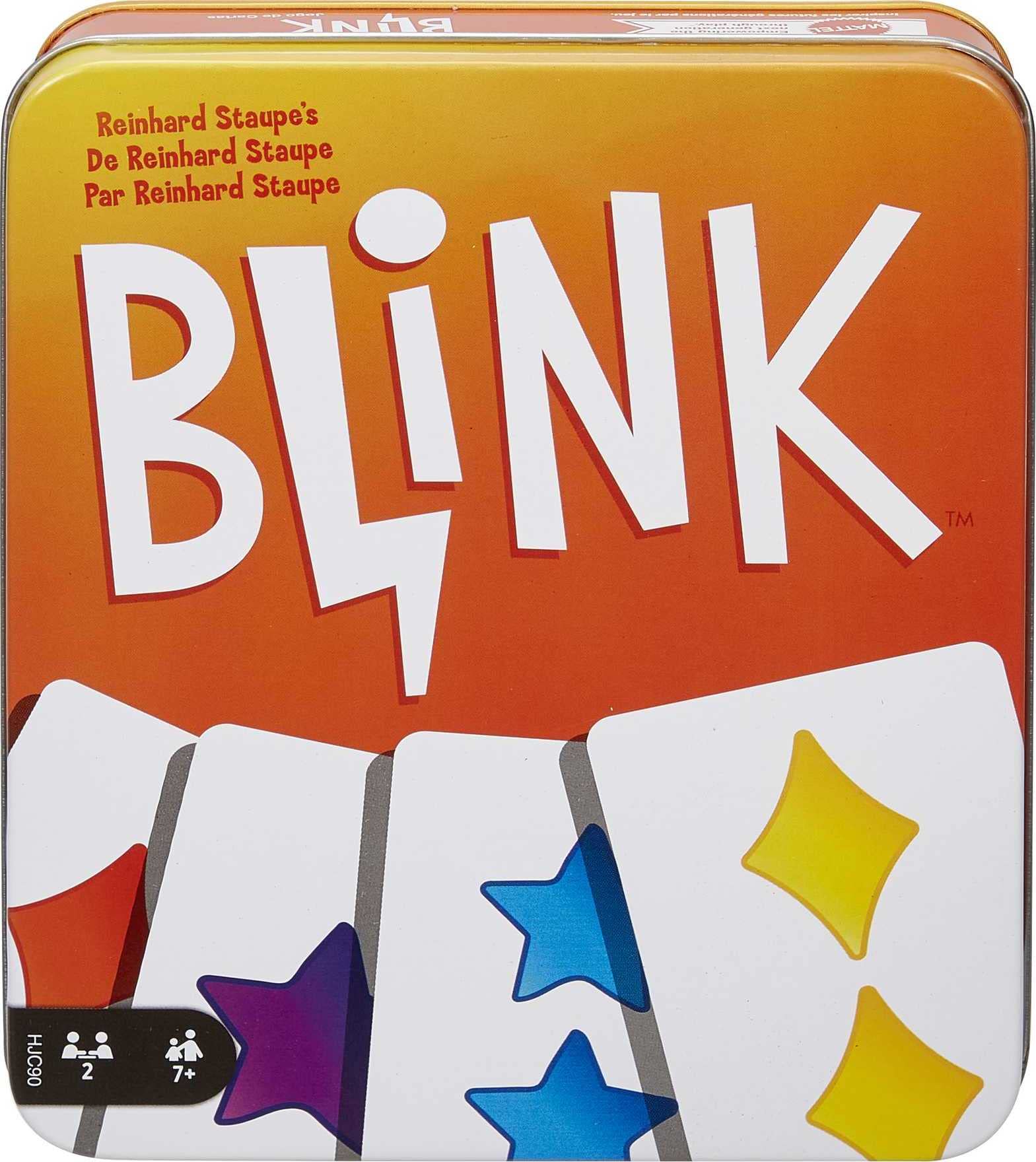 Mattel Games Blink Card Game for Family Night, World's Fastest Card Game, Easy for Kids in a Collectible Storage Tin (Amazon Exclusive)