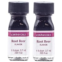 LorAnn Root Beer SS Flavor, 1 dram bottle (.0125 fl oz - 3.7ml - 1 teaspoon) - 2 Pack