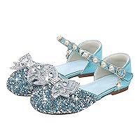 Girls Fisherman Sandals Size 2 Girls Flat Soled Shoe Dress Shoes Rhinestone Bows Low Heel Foam Sandals for Girls
