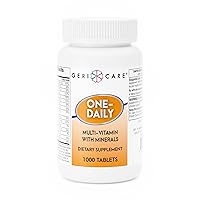 GeriCare One-Daily Multi-Vitamin & Minerals, Dietary Suplement Tablets (1000 Count (Pack of 1))