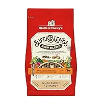 Stella & Chewy's SuperBlends Raw Blend Wholesome Grains Grass-Fed Beef, Beef Liver & Lamb Recipe with Superfoods, 3.25 lb. Bag