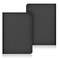 for 6.8Inch Kindle Paperwhite 11 Ebook Reader Tablet Cover Stand with Card Slot and Hand Strap Fabric Solid Color Cover 2021 New Kindle Cover,Black