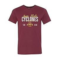 NCAA Dist Block Script Logo, Team Color Canvas T Shirt, College, University