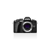 Olympus OM-D E-M10 Mark III Micro Four Thirds System Camera, 16 Megapixels, Image Stabilizer, Electronic Viewfinder, 4K Video, Black