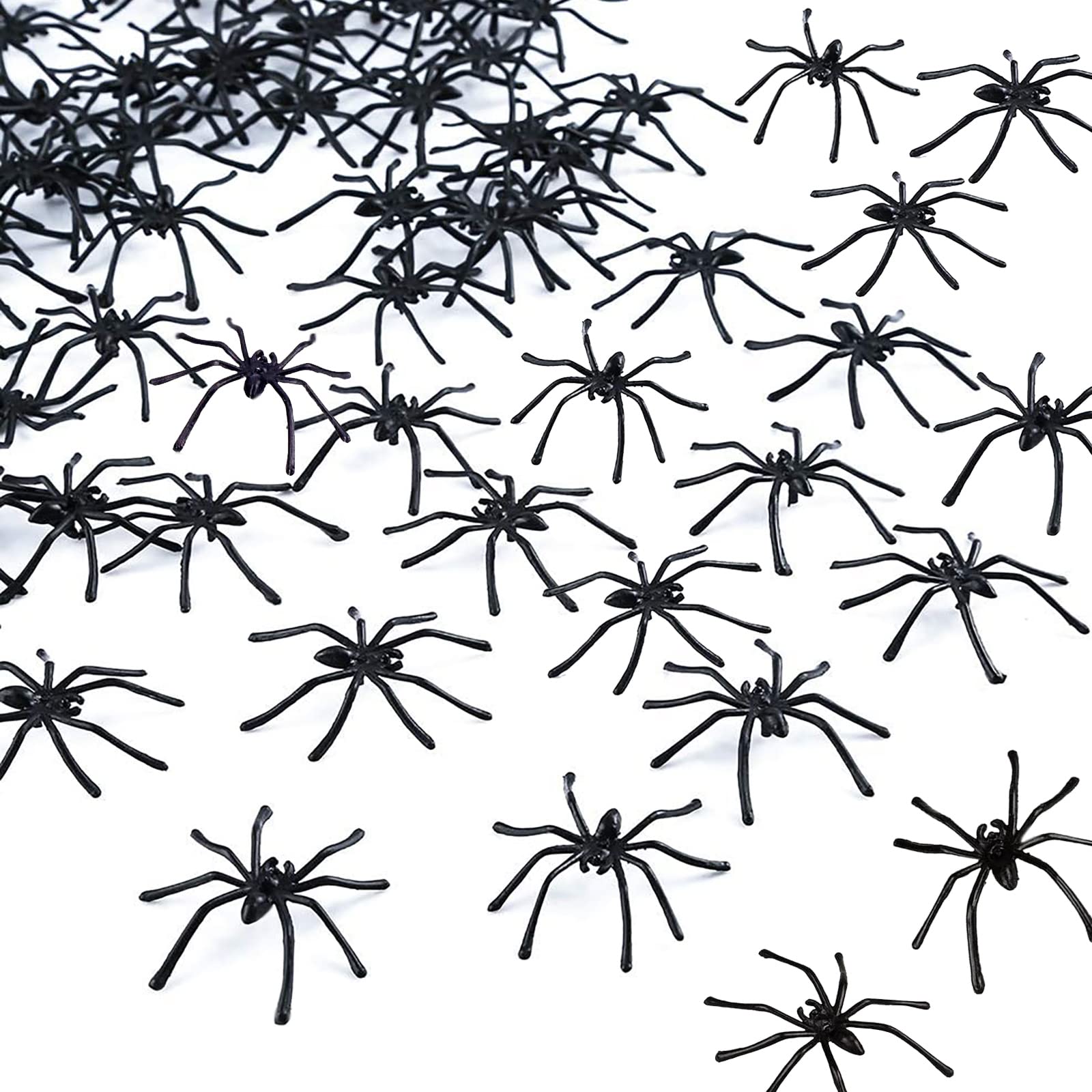 Mua BAINFE 100PCS Mini Halloween Plastic Spiders Realistic Scary Spider ...