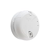 First Alert BRK 7010B Hardwired Smoke Detector with Photoelectric Sensor and Battery Backup , White