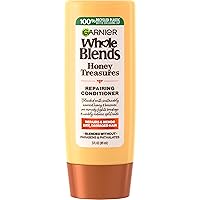 Whole Blends Honey Treasures Repairing Conditioner, for Dry, Damaged Hair, 3 Fl Oz (Travel Size), 1 Count (Packaging May Vary)