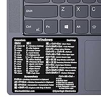 SYNERLOGIC Windows PC Reference Keyboard Shortcut Vinyl Sticker, Laminated, no-Residue Adhesive, for Any PC Laptop or Desktop SM: 3