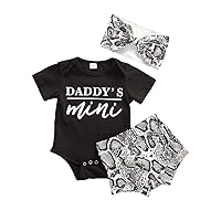 Multitrust Newborn Baby Girl Cotton Ruffled Short Sleeve Bodysuit Tops + Floral Shorts Baby Girl Clothes Set