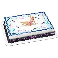 DecoSet® Foxy Fran Cake Decoration Kit, 1 Piece Cake Topper For Bachelor Party, Reusable Celebration Display