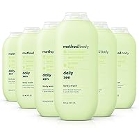 Method Body Wash, Daily Zen, Paraben and Phthalate Free, 18 oz (Pack of 6)