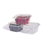 35 PACK - Plastic Berry Basket/Produce Containers - Pint Size for Blueberries, Raspberries, Strawberries