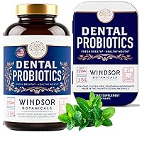 WINDSOR BOTANICALS Dental Probiotics for Teeth and Gums in Bottle and Tin - High-Potency Oral and Gum Support Bundle