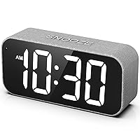 BUFFBEE Dual Alarm Clock for Bedrooms, Auto-Clock Brightness Adjustment, 2