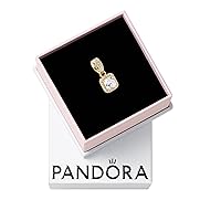 Pandora Jewelry Timeless Elegance Stud Cubic Zirconia Pendant in Gold 14K