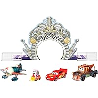 Disney Cars On The Road Showtime Story Pack with Road Trip Lightning McQueen, Mater, Circus Stunt Performer, and Biplane