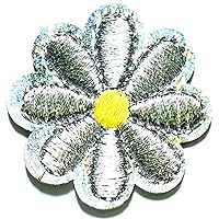 Nipitshop Patches Sunny Sunflower Daisy Garden Plant Bloom Clothing Embroidery Flower Patch Embroidered Iron On Patches Sticker Garment Appliques DIY Accessory
