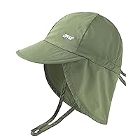 FURTALK Baby Sun Hat UPF 50+ Adjustable Baby Boys Girls Quick Drying Summer Beach Hat with Neck Flap for Traveling Swim Hat