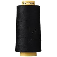 Gutermann Natural Cotton Thread Solids, 3281-Yard, Black