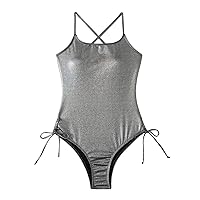 Strapless Swimsuits for Women Push Up Womens Swim Suits 2024 Plus Bikini Dress Sexy Backless Jumpsuits Swimsu