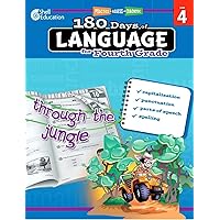 180 Days of Language for Fourth Grade – Build Grammar Skills and Boost Reading Comprehension Skills with this 4th Grade Workbook (180 Days of Practice)