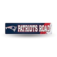 NFL New England Patriots 16-Inch Plastic Street Sign Décor