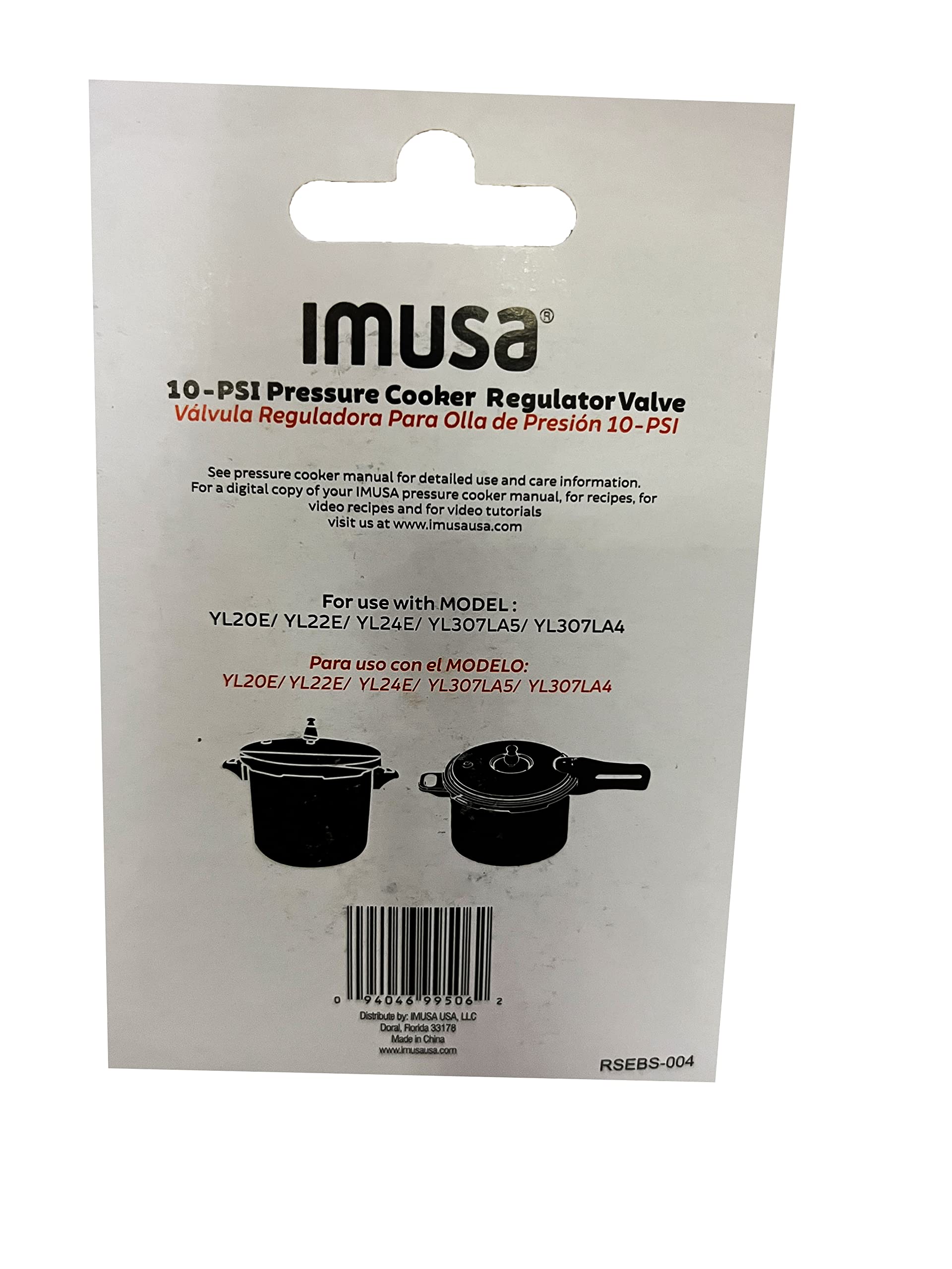 IMUSA USA Stovetop Pressure Cooker Replacement Regulator