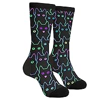 Kawaii Axolotl Funny Novelty Crew Socks Unisex Casual Crazy Dress Socks