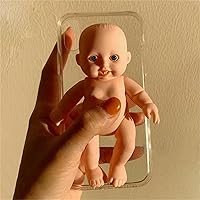3D Horror Baby Phone Case for iPhone 15 Pro Max Funny Halloween Ugly Phone Case Crazy Weird Phone Case