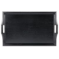GET RST-2517-1-BK Coffee Table / Ottoman Tray with Handles, 25