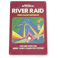 TIN SIGN River Raid Atari 2600 Retro Game Sign Home Arcade C743