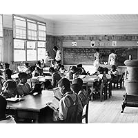 Alabama Schoolhouse 1939 Na First Grade Classroom In GeeS Bend Alabama Showing The Extreme Ages Of The Students Photograph By Marion Post Wolcott 1939 Poster Print by (24 x 36)