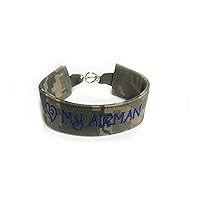 U.S. Air Force Name Tape Military Bracelet, U.S. Air Force Camo Bracelet, USAF Jewelry, Air Force Gifts