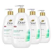 Dove Prebiotic Boost Hand Wash Gentle Detox 4 Count for Lasting Softness, with Marine Algae & Adaptogen, 12 oz