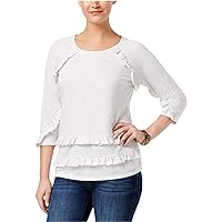 Style & Co. Womens Tiered Ruffled Blouse
