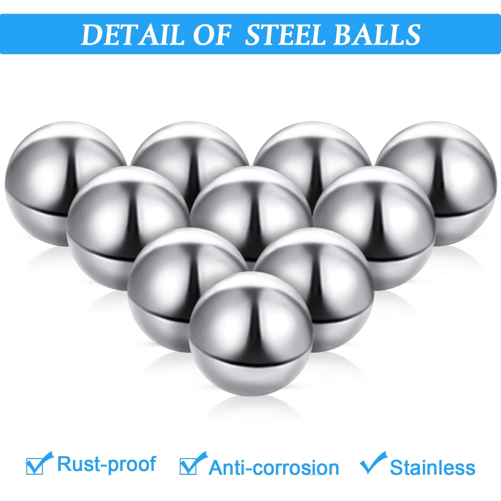30 Pieces Labyrinth Replacement Steel Balls 0.5 Inch Replacement Balls Rust-Proof Metal Balls for Marble Runs