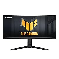 ASUS TUF Gaming 34” Ultra-Wide Curved HDR Monitor (VG34VQEL1A) (Renewed)