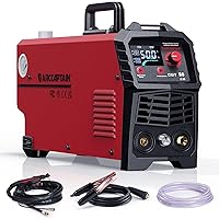 ARCCAPTAIN Plasma Cutter, [Large LED Display] 50Amps Cutter Machine with 110/220V Dual Voltage DC Inverter IGBT 1/2 Inch Clean Cut Post Flow and 2T/4T, for Beginners DIY