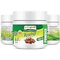 Rosehip Powder Vitamin C Pure Raw SUPERFOOD 8.47 oz 240 Grams for Smoothies, Beverages, Yogurts, Desserts, Snacks, Dressings, Baking, Cooking, Beauty