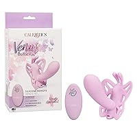 CalExotics Venus Butterfly Silicone Remote Venus G – Hands Free Strap On Personal Massager Probe with Controller – Waterproof Adult Vibrator Sex Toy for Couples - Pink