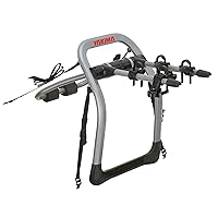 Yakima HalfBack 2 Bike Capacity Trunk Bike Strap Rack with 4 Strap Attachment, SuperCrush ZipStrips, and Bomber External Frame, Gray/Black