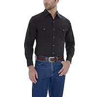ELY CATTLEMAN Men's Long Sleeve Solid Western Shirt