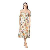 Dress the Population Women's River Fit and Flare Midi Dress